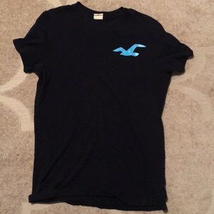 Hollister, Black and blue short sleeve tee